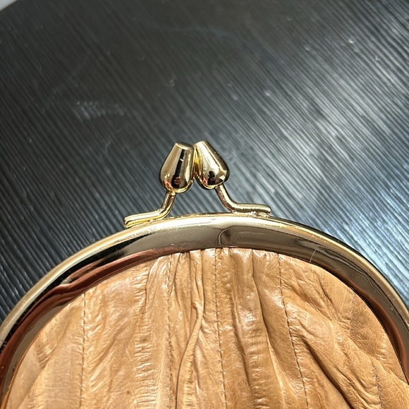 Vintage Genuine Eel Skin  Coin Wallet Change Purse Made in Korea - Picture 4 of 12
